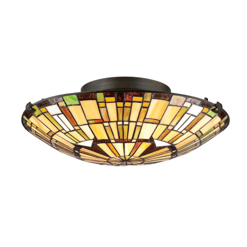 Quoizel QZL-TF1408 Transitional Flush mount tiff vintage 17"d