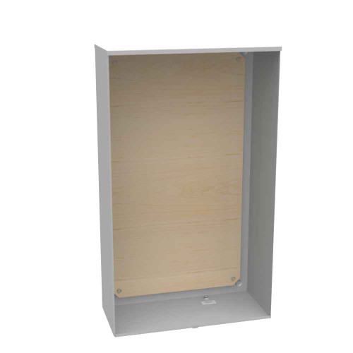 Milbank U4769-O 32in-54in-14in Painted Steel No Knockouts Lift Off Front Hasp Wood Back Panel Installed