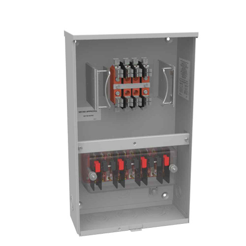 Milbank UC4965-O-WC-21-NST 8 Terminal Ringless Plain Top Test Switch Prewired Nstar Massachusetts