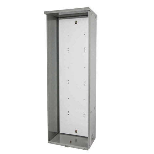 Milbank PT48AL 36x8x12 Screw Cover Type 3R Steel No Knockouts ANSI 61 Gray Padlocking Provision Special Punching Left Side