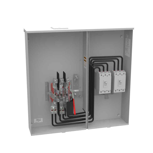 Milbank U6115-X-2/200-K7L 7 Terminal Ringless Large Closing Plate 2-200 Ampere Main Breaker 480 Volt Single Connector Locking 4-600kcmil