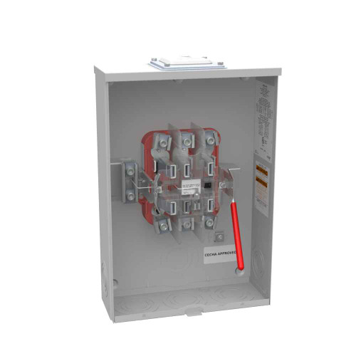 Milbank U8606-RXL-CECHA 7 Terminal Ringless Large Hub Open Adapt To Small Closing Plate Lever Bypass CECHA Approved