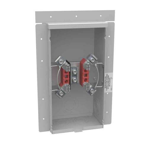 Milbank UF7021-KO 4 Terminal Ringless Meter Socket Flush Mount With Flange Knockouts
