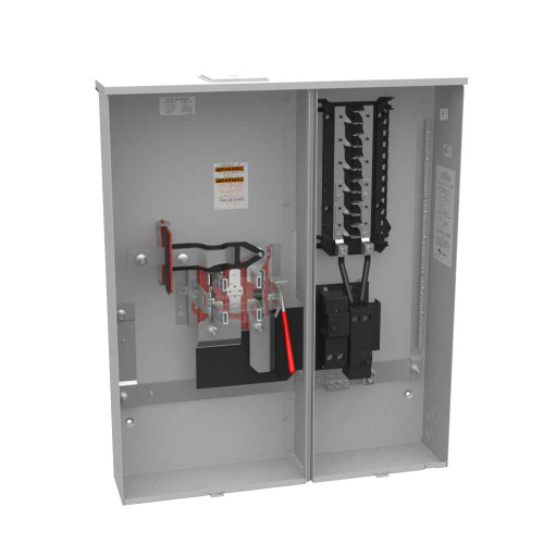 Milbank U5895-X-2/200 4 Terminal Ringless Large Closing Plate Lever Bypass 2-200 Ampere Main Breaker 24 Branch Circuit