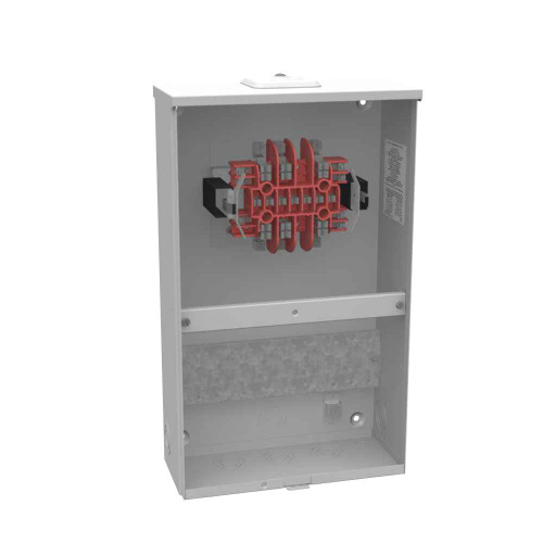 Milbank UC4288 13 Terminal Ringless Meter Socket - Small Closing Plate, Test Switch Prewired with Cover (Configuration 81)