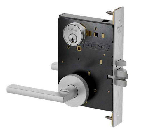 Schlage PM050 Grade 1 Entrance/Office Mortise Lock, Standard Cylinder - Tubular Lever