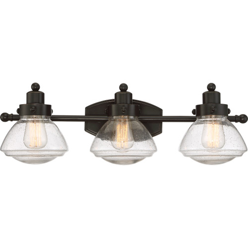 Quoizel QZL-SCH8603 Transitional Bath fixture 3 lgt plld brnz