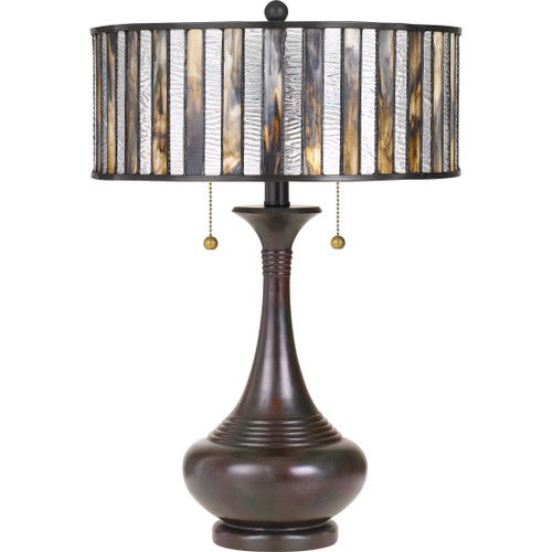 Quoizel QZL-TF3334 Transitional Table lamp tiffany 15"d