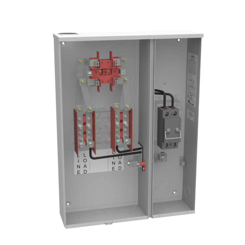 Milbank MTB-P and MTB-P48 4-7 Terminal Ring-Type Small Closing Plate Link Bypass 1-200 Ampere Main Pullout