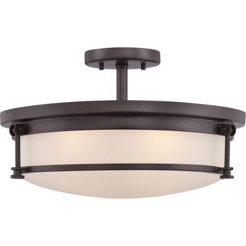 Quoizel  Transitional Semi flush 16" westrn brnz QZL-SLR1716