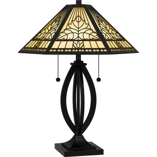 Quoizel QZL-TF6151 Transitional Table lamp tiffany 2 lights