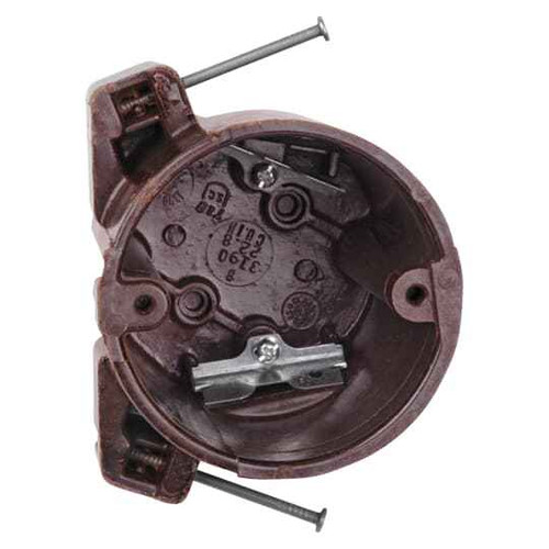 Carlon Round Ceiling/Fixture Nail-On Outlet Box 22.8 Cu In - Blue PVC Ceiling Box