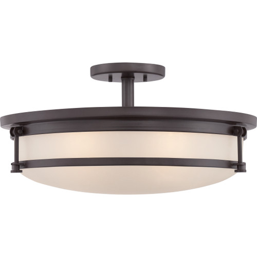 Quoizel  Transitional Semi flush 20" westrn brnz QZL-SLR1720