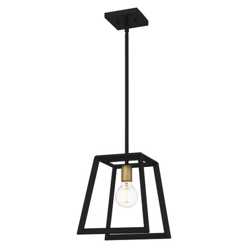 Quoizel QZL-TIL1510 Transitional Mini pendant 1 light matte blck