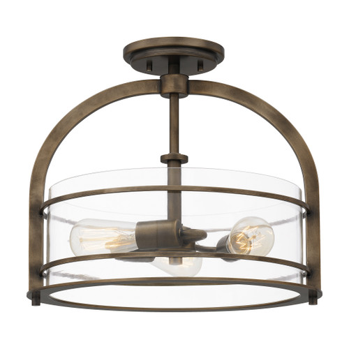 Quoizel  Coastal Semi flush 3 lights statuary QZL-TOS1715