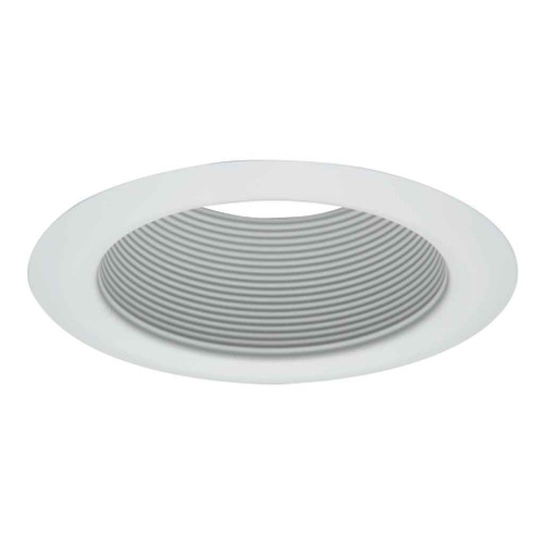 Halo 5102 5" Tapered Metal Baffle, White Self Flange Ring