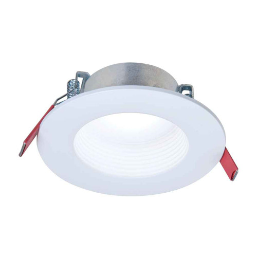 HALO 3-inch LT Series Baffle Canless LED Downlight, 550 Lumens Options, 90 plus CRI, selectable until 5000K, 120V 60Hz, Matte White.