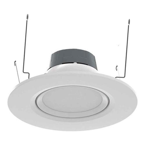 RAB 6" Adjustable LED Retrofit Downlight – 10W/11W, 900–1100 Lumens, 5CCT Selectable, 90 CRI, White