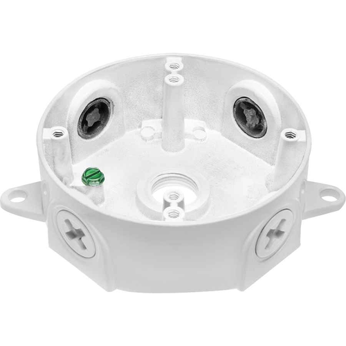 RAB VXC Weatherproof Round Junction Box with 1/2" or 3/4" Conduit Entry