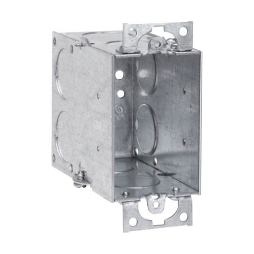 Crouse-Hinds 3-1/2" Gangable Steel Switch Box 18 Cubic Inch Conduit Mount