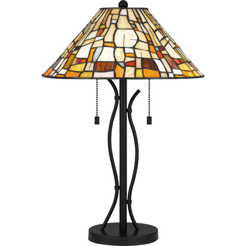 Quoizel QZL-TF5619 Traditional Table lamp tiffany 2 lights