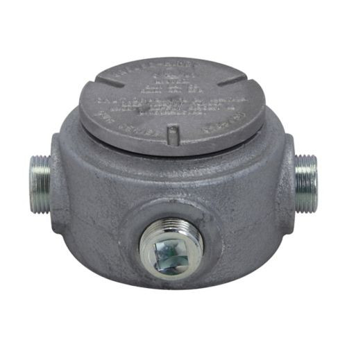 Crouse-Hinds GUR Hazardous Location Conduit Outlet Box with Cover - Class I Division 1 NEMA 4 Feraloy Iron Alloy