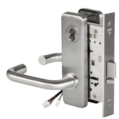 BEST 45HW Series Fail Secure, 24V, Electrified Mortise Lock, 3 Lever, J Escutcheon