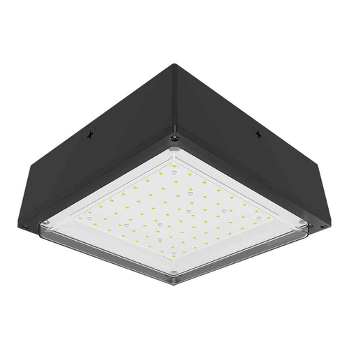 RAB VANLED Series Vandalproof LED Canopy Light with Selectable Wattage and DLC Premium Certification