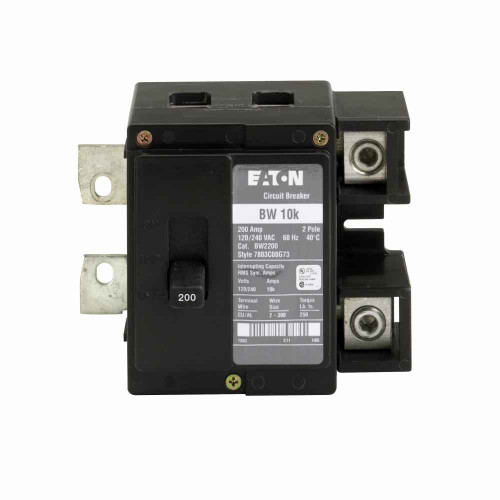 Eaton Type BW Main Breaker – Two-Pole 120/240 V