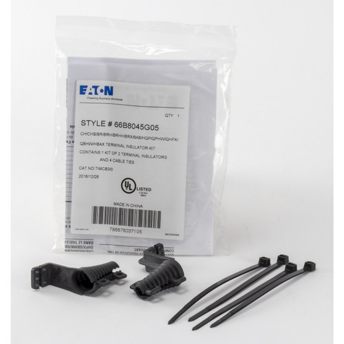 Eaton Terminal Kit Rubber Boot Kit Black 5x5x1 Inch UL 67 Certified