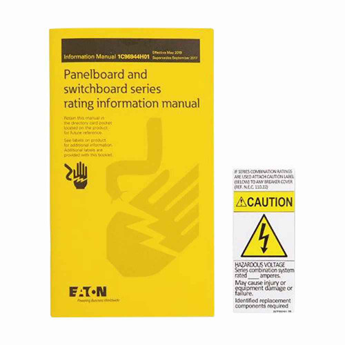 Eaton Rating Kit Pow-R-Xpress Series PRL1X/2X PRL1A/2A Electrical Panel Accessory