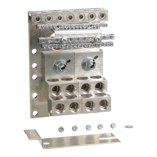 Schneider Solid Neutral Assembly Kit, I-Line Panelboard, HCR-U, 1200A, 14 AWG to 750kcmil, Mechanical, SN