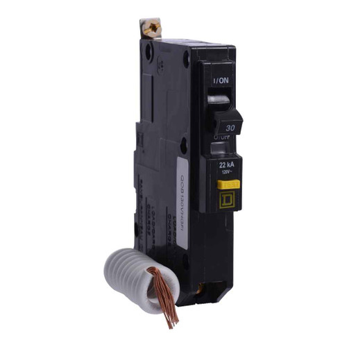 Schneider Mini Circuit Breaker, QO, 1 Pole, 120VAC, 22kA, Bolt On