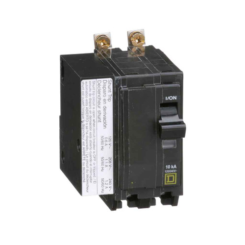 Schneider QOB Bolt-On Thermal-Magnetic Circuit Breakers — 1- & 2-Pole, 10kA, 10–70A Series (1021 Type)