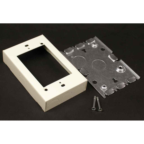 Wiremold Steel Shallow Electrical Box 4.625" x 3.0" 13.5 cu in Switch & Receptacle Housing