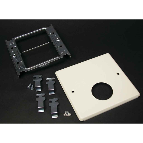 Wiremold 4047 Series Two-Gang Steel Raceway Cover with Ortronics Series II Mini Adapter - 5.125" x 4.75" Gray