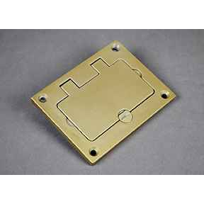 Wiremold 880W Series Aluminum GFI Cover Plate 4.156" x 3.25" Powder-Coated Black Finish