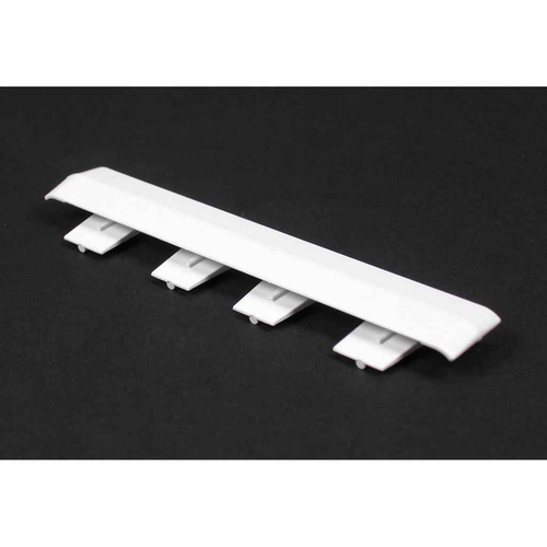 Wiremold 5406A Raceway Cover Clip - 5.093" Ivory Plastic Cable Management Hardware, 100 Pack