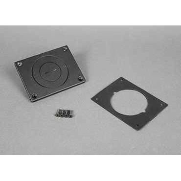 Wiremold Aluminum Cover Plate 4.156" x 3.25" Powder-Coated Electrical Component