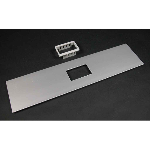 Wiremold ALA3800 Series Aluminum Device Cover Plate 12.0 in x 3.0 in Gray Finish