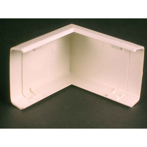 Wiremold 800 Series 2.0 in External Elbow Raceway Fitting - Ivory Plastic Cable Management System
