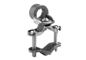 Bridgeport Ground Clamps - Threaded Hub Type (Brass with Brass Screws)