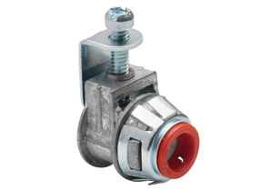 Bridgeport Whipper-Snap Single Screw Strap Type Connectors - Zinc Die Cast