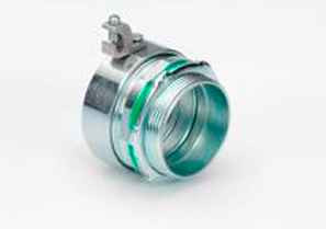 Bridgeport Liquid Tight Connectors with Grounding Lug, Straight - Steel with Aluminum Lug