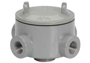 Bridgeport Hazardous Location Round Outlet Boxes - 5-Hub