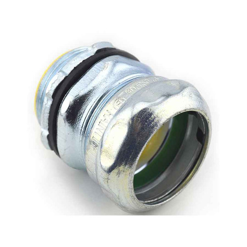 Bridgeport EMT Raintight Compression Connectors - Steel with Insulated Throat