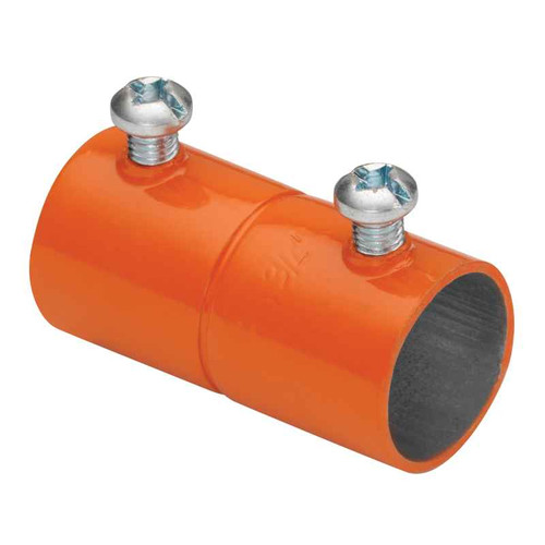 Bridgeport Orange Set Screw EMT Couplings