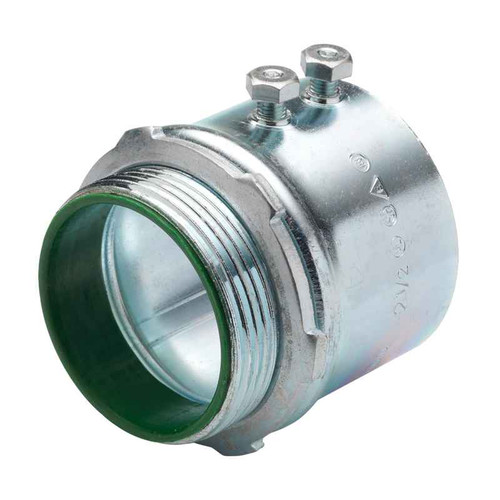 Bridgeport EMT Set Screw Connectors - Steel/Insulated