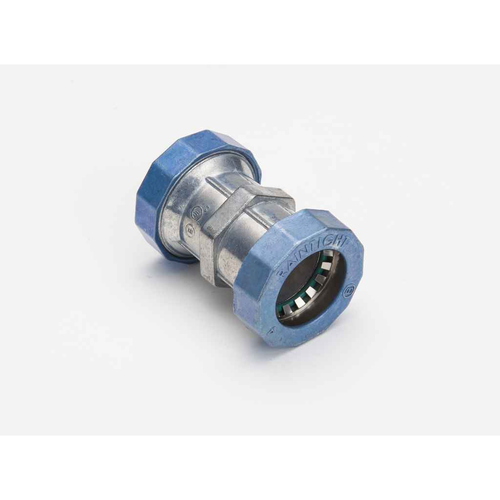 Bridgeport Fittings PUSH-EMT Mighty-Seal Raintight Couplings with Zinc Die Cast Construction