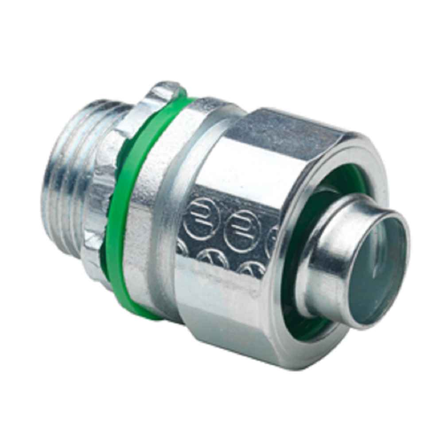 Bridgeport Fittings Liquid Tight Straight Connectors - Malleable Iron with Insulated Throat
